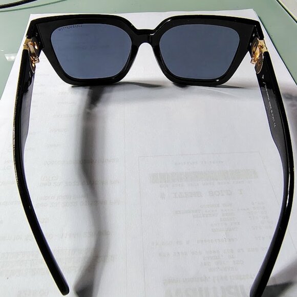 LOUIS VUITTON BRAND NEW BLACK SUNGLASSES WITH BLUEISH GRAY LENS -MADE IN ITALY - Picture 13 of 13